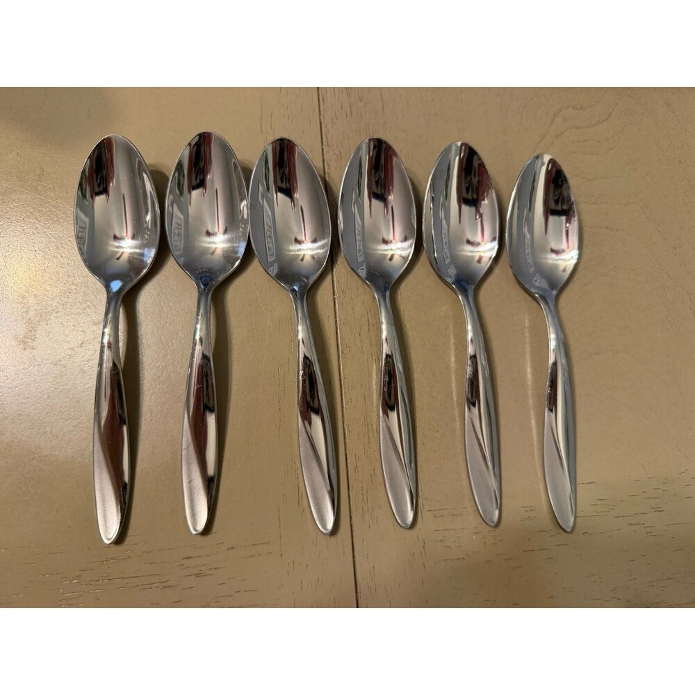 Oneida Simmer Teaspoons Spoon Stainless Steel Flatware Set Of 6